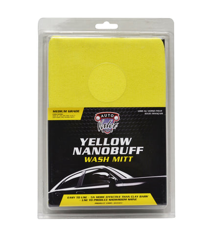 Yellow Nano Buff Wash Mitt (Medium Grade)