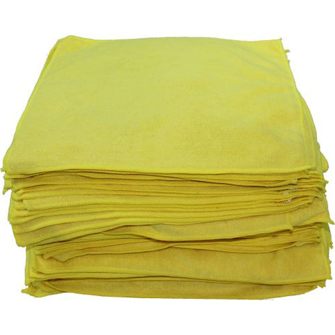 EDGELESS PLUSH MICROFIBER CLOTH 16X16 [YELLOW]
